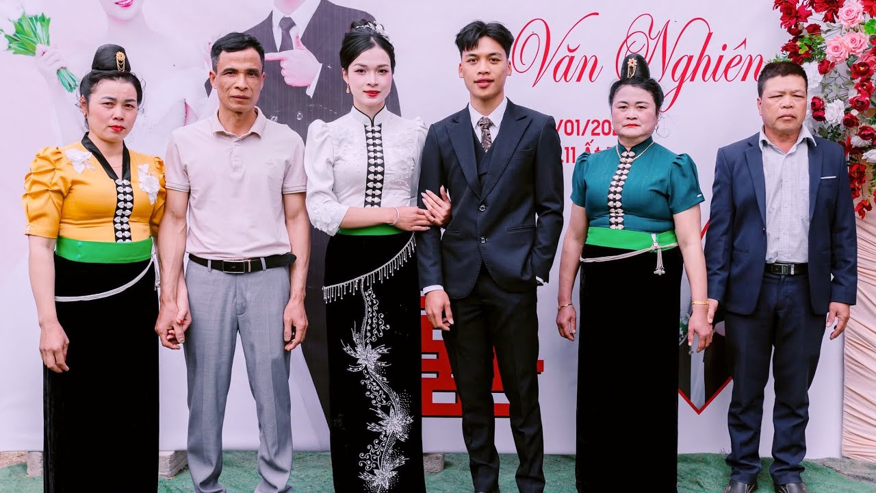 Toàn Cảnh  lễ vu quy Thu Trang & Văn Nghiên bản phủ xã thanh an Điện Biên