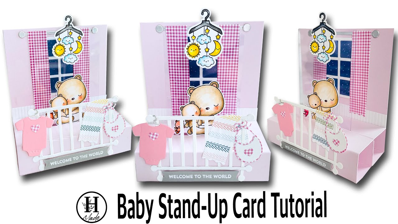 Baby Stand Up Card | Baby Pop-Up Card