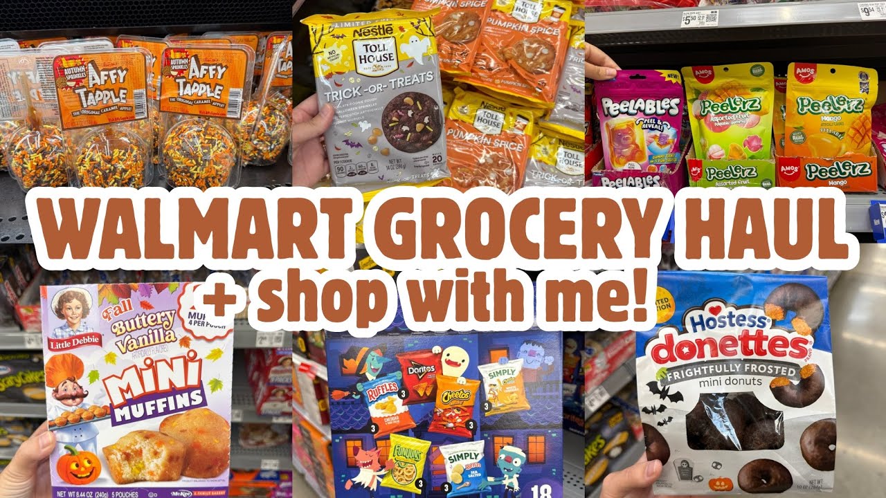 Walmart Grocery Haul + Shop with Me &mdash; НОВЫЕ НАХОДКИ | Осень 2025 + Хэллоуин