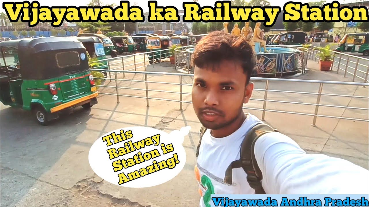 Vijayawada Smart City Railway Station & market Full Tour Vlog In Hindi | Vijayawada Andhra Pradesh