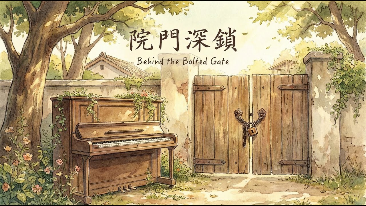 1 Hour Piano Music 🇹🇼 一小時鋼琴 | 院門深鎖 Bolted Gate | 懷舊 Nostalgia | Relax, Sleep, and Reading | BGM
