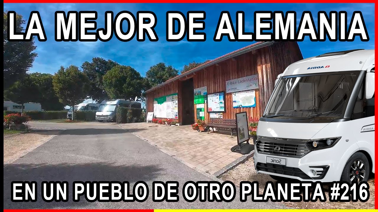 la MEJOR ÁREA para autocaravanas de Alemania en un Pueblo de otro Planeta