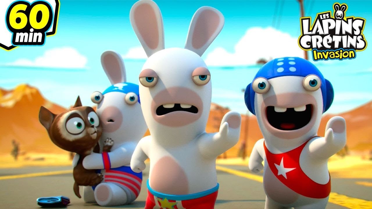 Superlapins Crétins - Compilation 1H | Les Lapins Crétins Invasion 🐰| Nouveaux épisodes HD