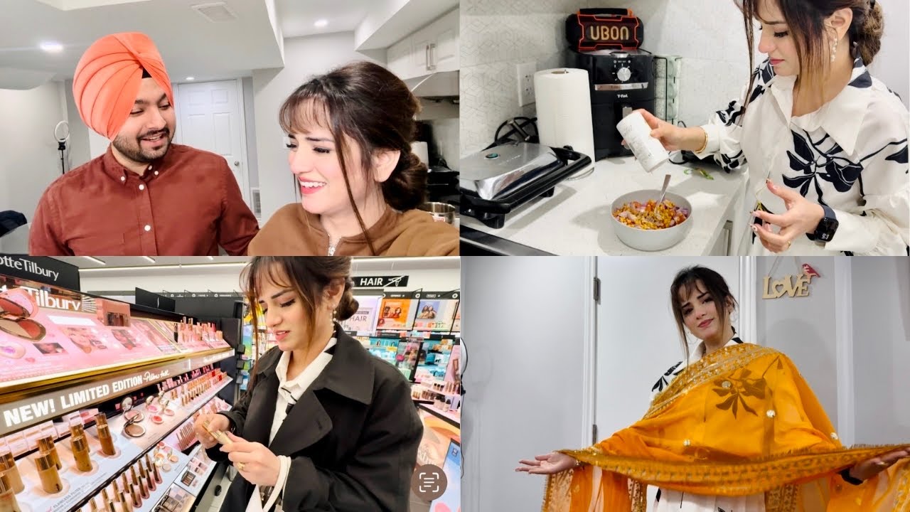 Sassu Maa Ne India Ton Arsh Lyi Bheje Suits😍 || Makeup Shopping at Sephora💄 || @JassArsh