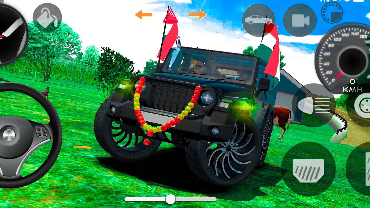 Modified Mahindra Thar😈Games:Indian Balack Thar (Gadi Wala Games) Car Game Android Game #2025 