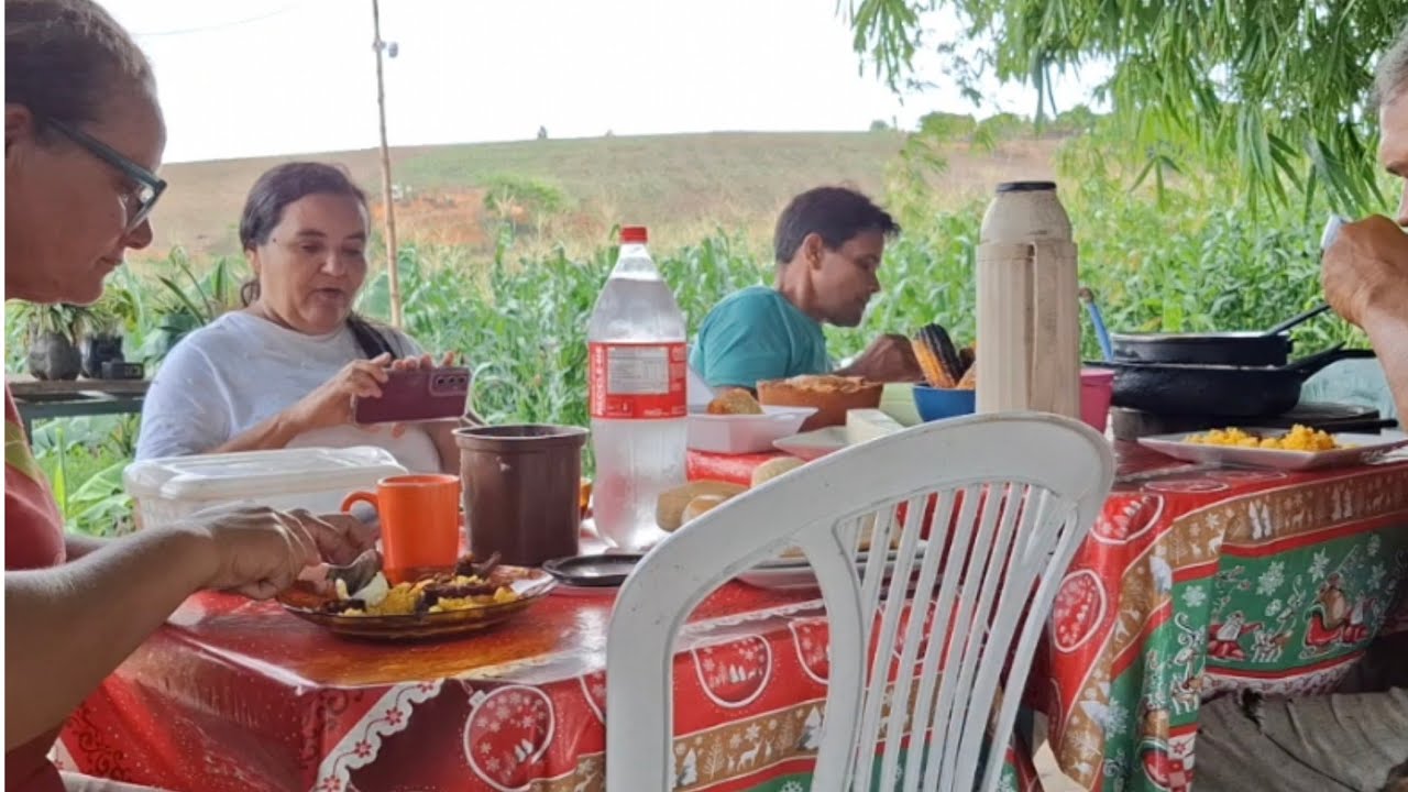 Visita da irmã, anapaula alagoana, irmão-aldo, cantinho. Da ceia
