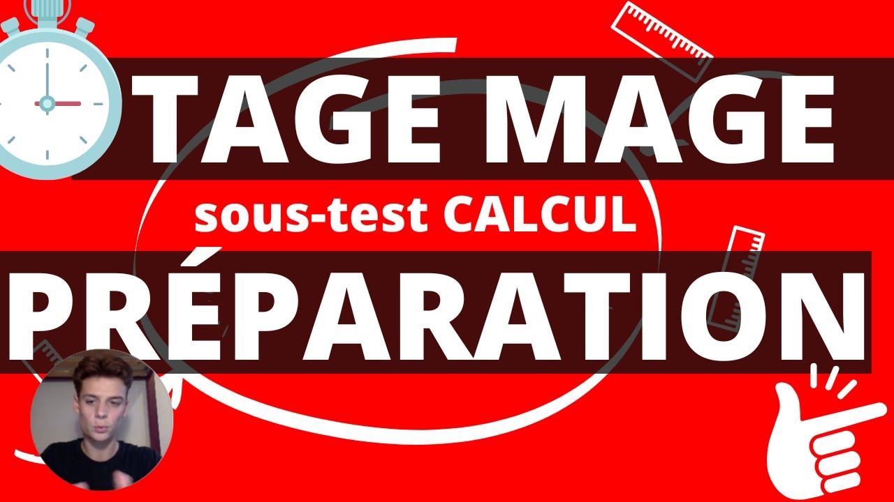 TAGE MAGE 2024 : ENTRAINEMENT CALCUL