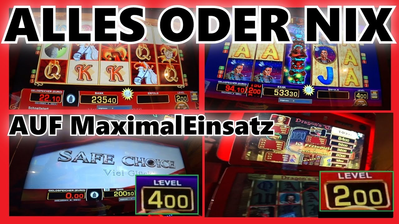 Merkur Automat auf MAXIMALEINSATZ durchballern JOKERS CAP, MAGIC MIRROR, TOTEM CHIEF, Safe Choice 4€