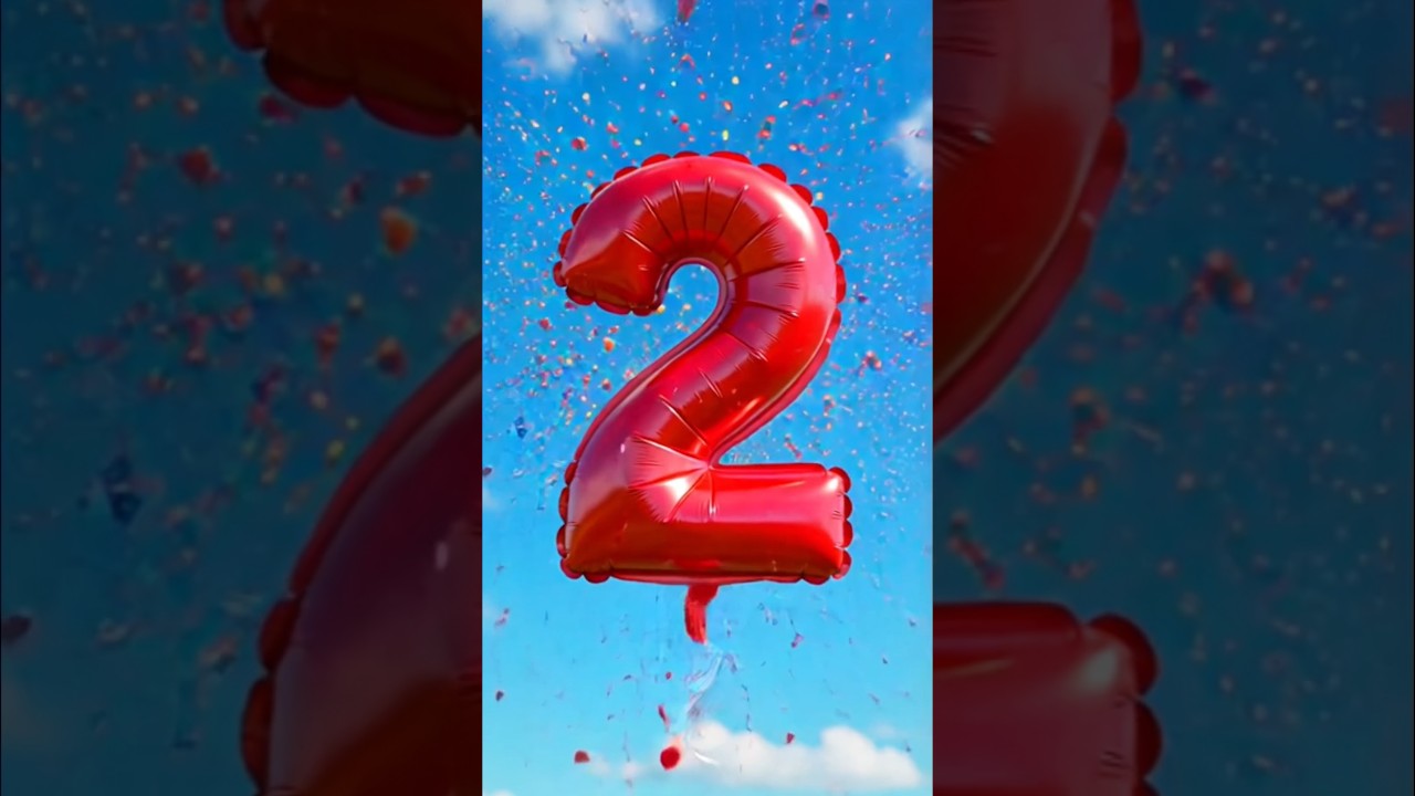 Pop & Learn Numbers with balloons (1-5)🎈 Counting for Toddlers 