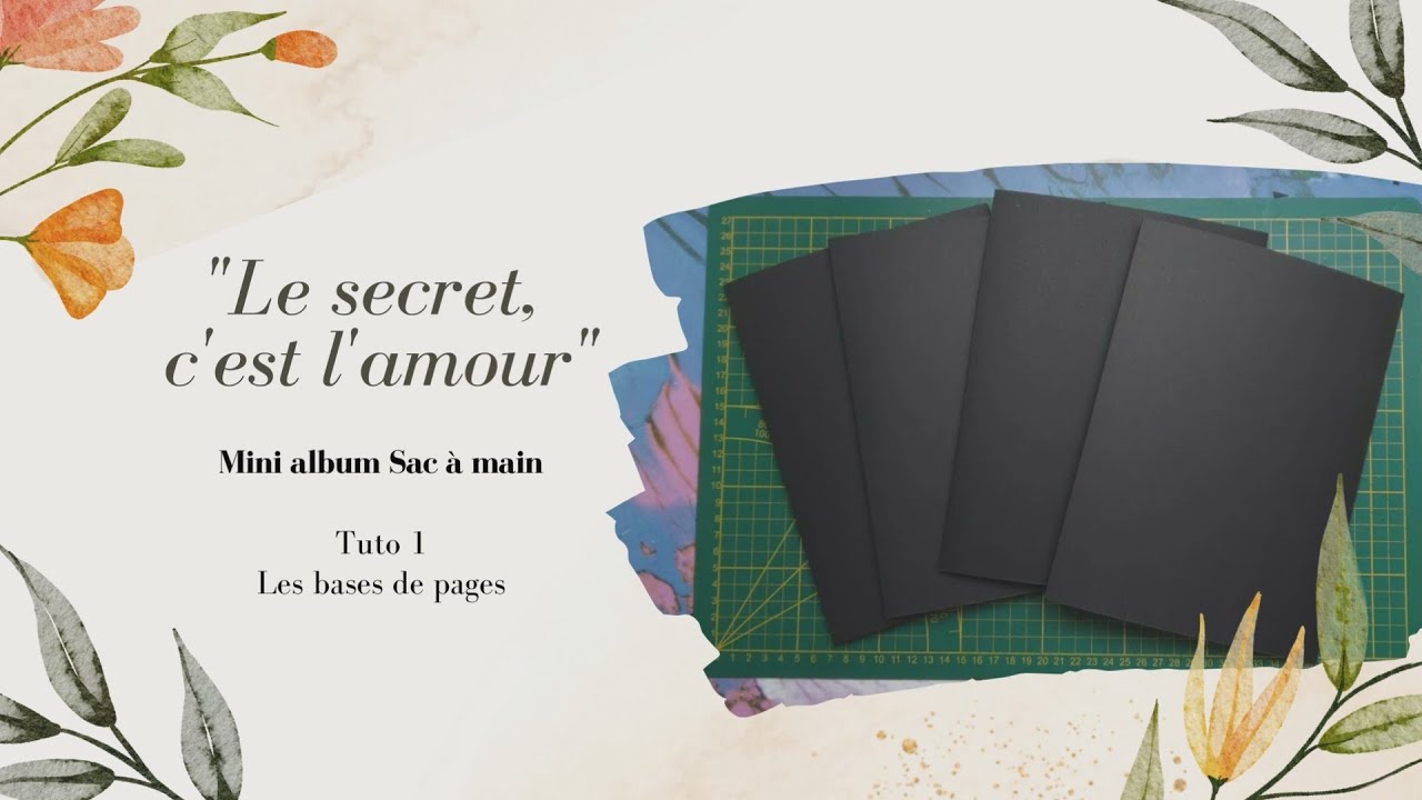 Mini-album sac à main: Tuto 1- Bases de pages
