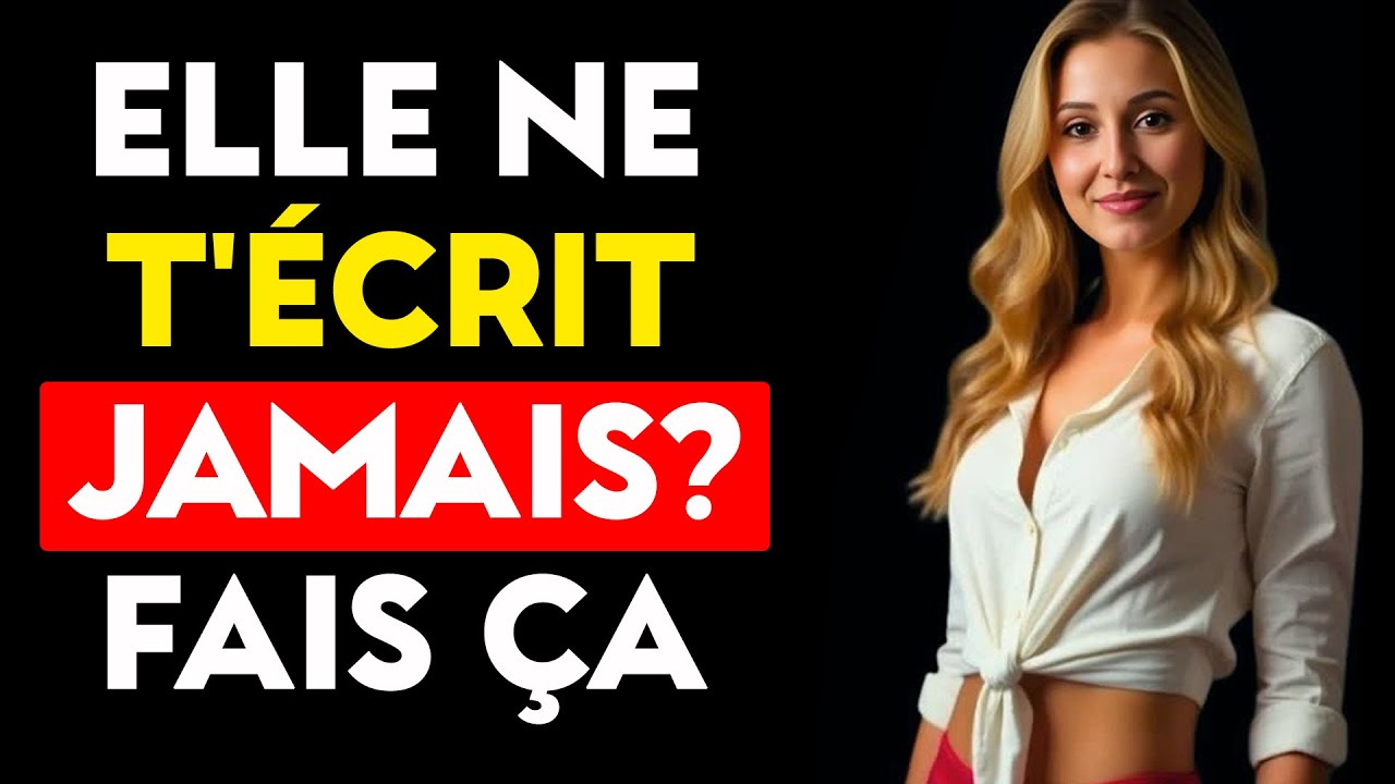 Si elle ne t'appelle ou ne t'envoie jamais de SMS en premier, fais simplement ceci