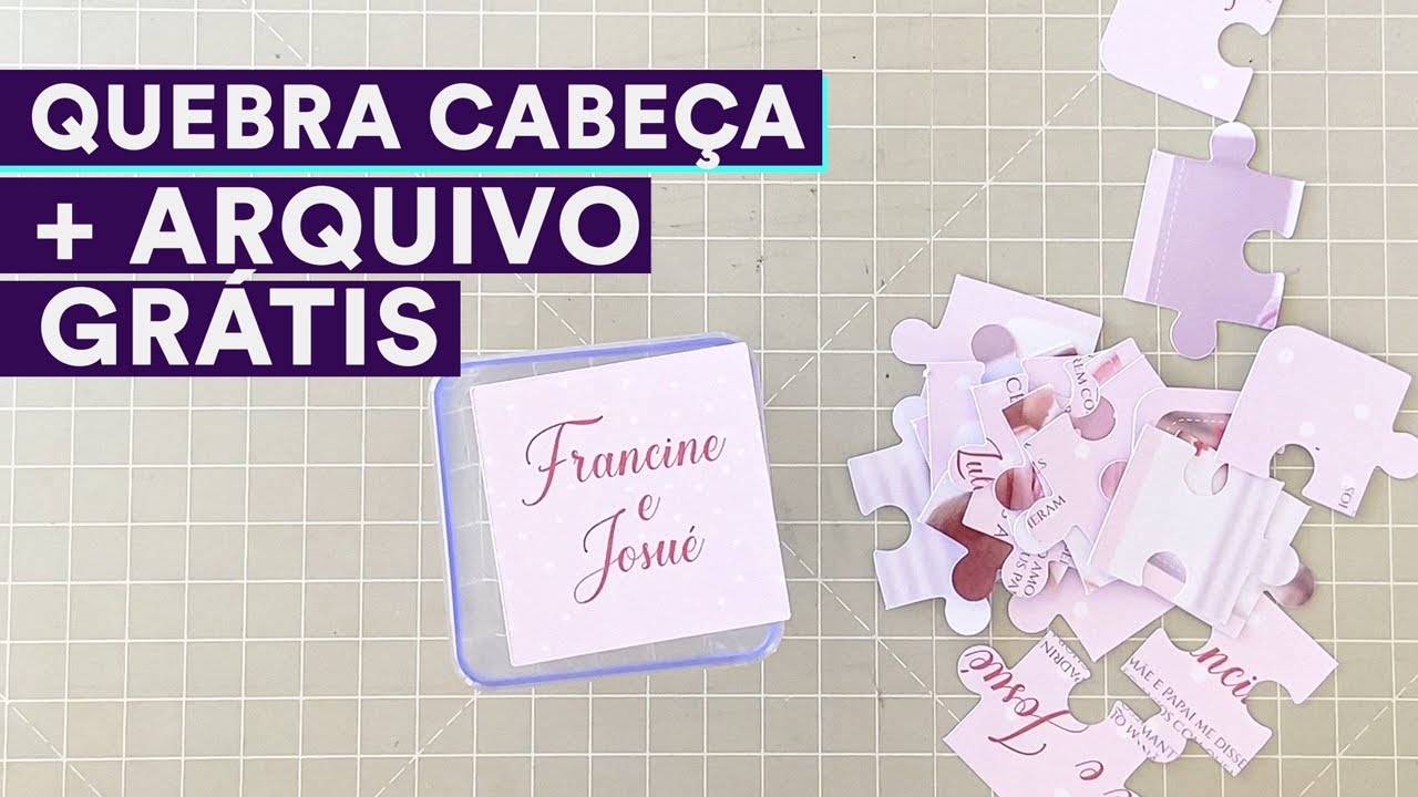 ARQUIVO GRÁTIS: Como fazer um quebra cabeça do zero na sua Plotter de Recorte Foison