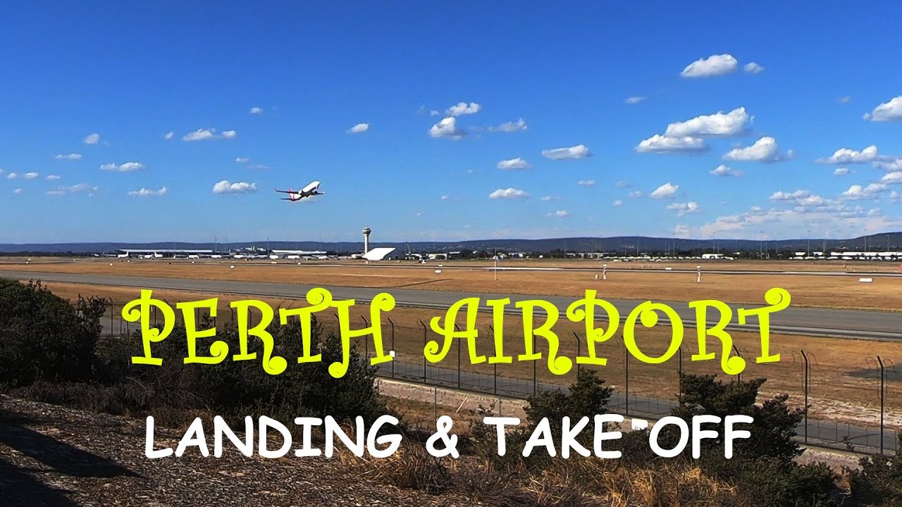 Landing and take off at Perth Airport | പെർത്ത് എയർപോർട്ടിലെ ലാൻഡിങ്ങും ടേക്ക് ഓഫും