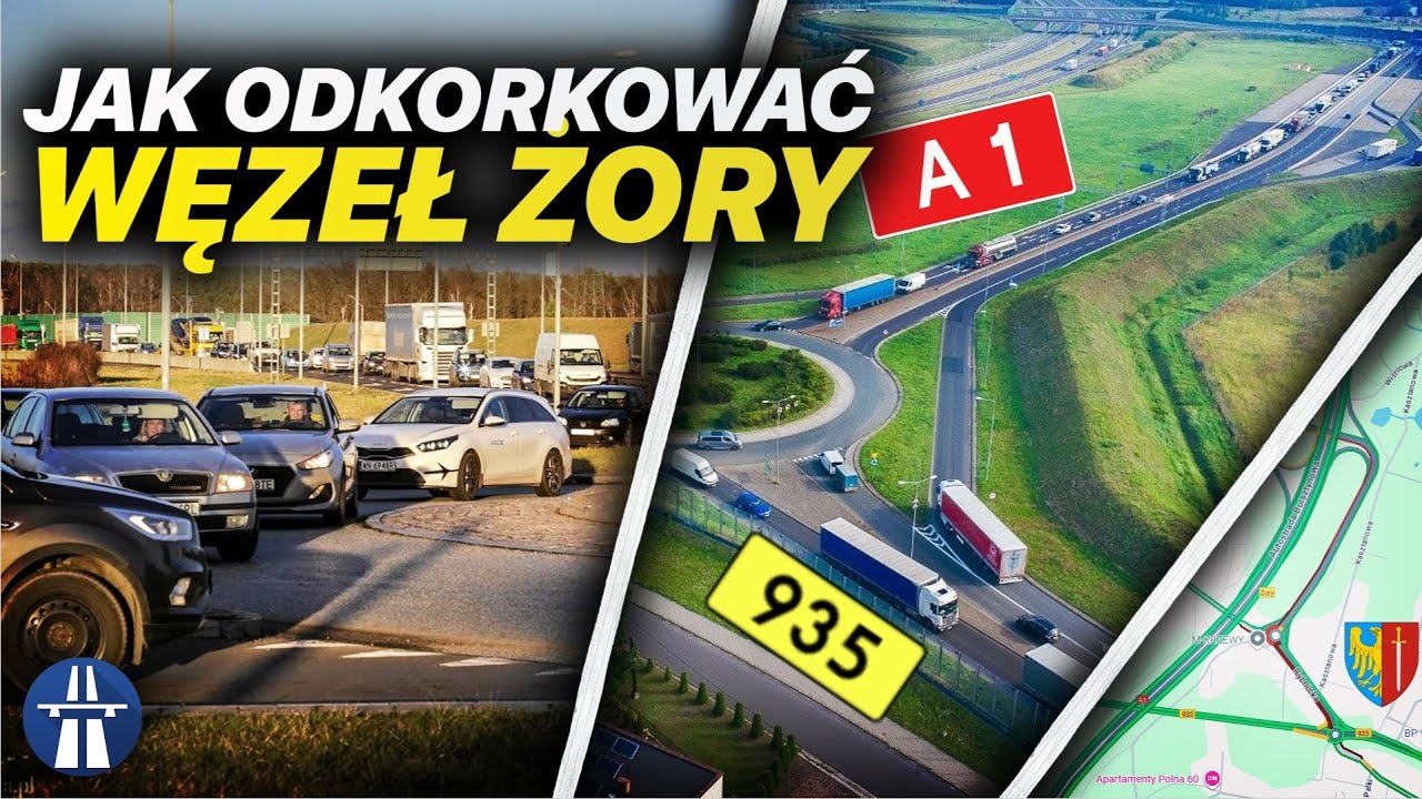 Dlaczego na węźle Żory na A1 / DW935 zawsze są korki i jak to poprawić?