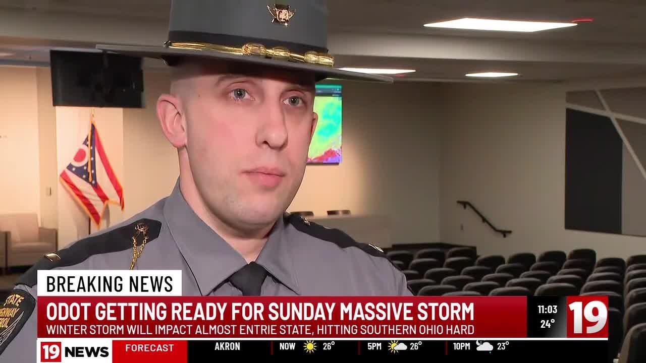 ODOT getting ready for massive storm Sunday