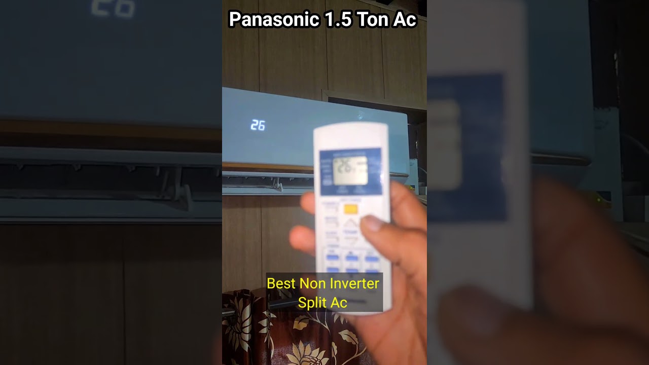 Panasonic 1.5 ton 3 star non inverter split ac | remote control |