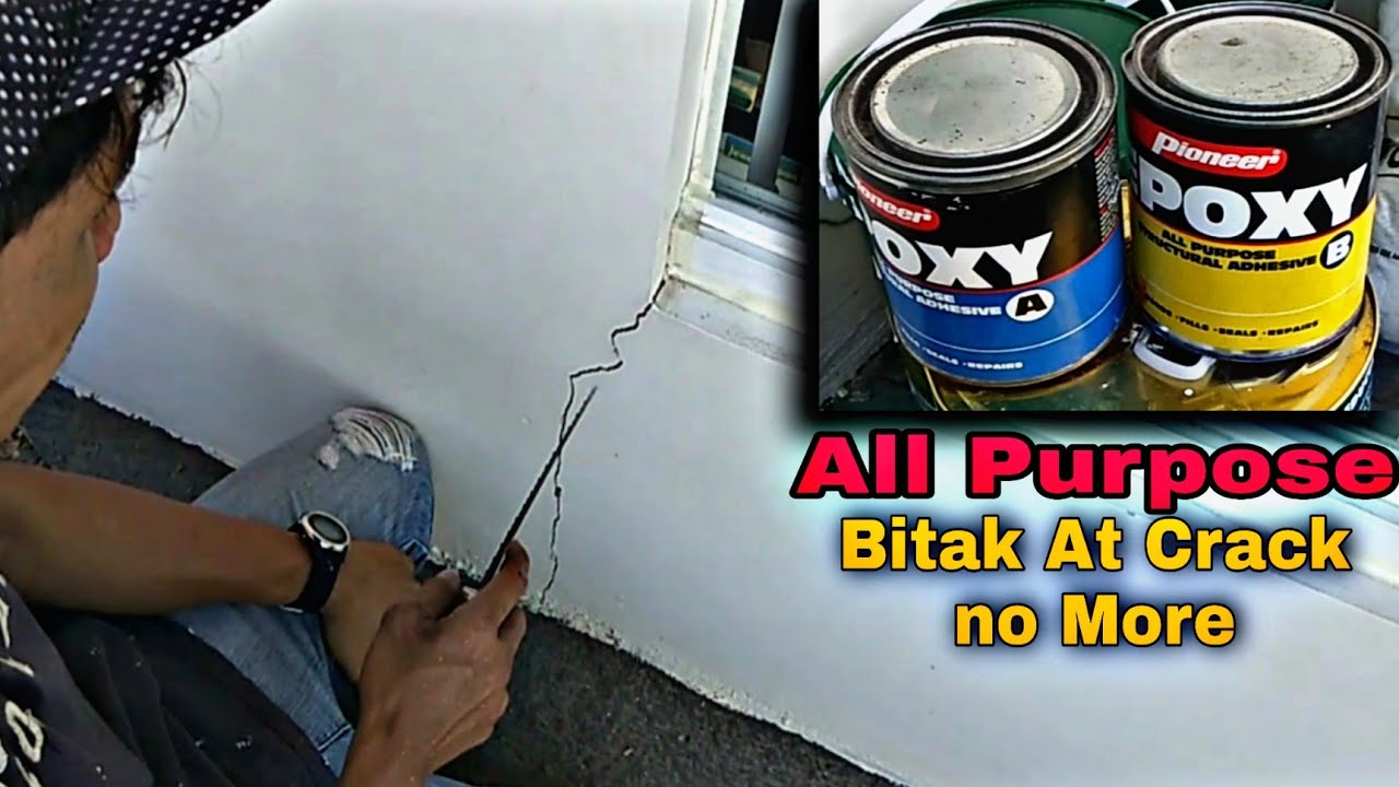 Bitak Na Pader At Kisame Sagot Yan Ng Pioneer Epoxy A&B + Shout Out KAMASTA
