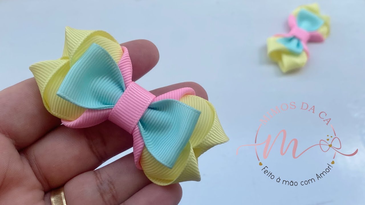 LAÇO MINI PARZINHO VERÃO🎀SIMPLES E FÁCIL