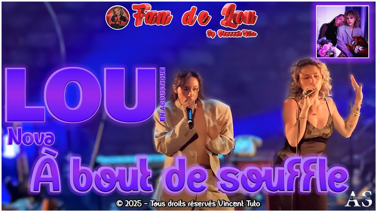 Lou en acoustique/Concert (Nova) - À bout de souffle (Café de la Danse)