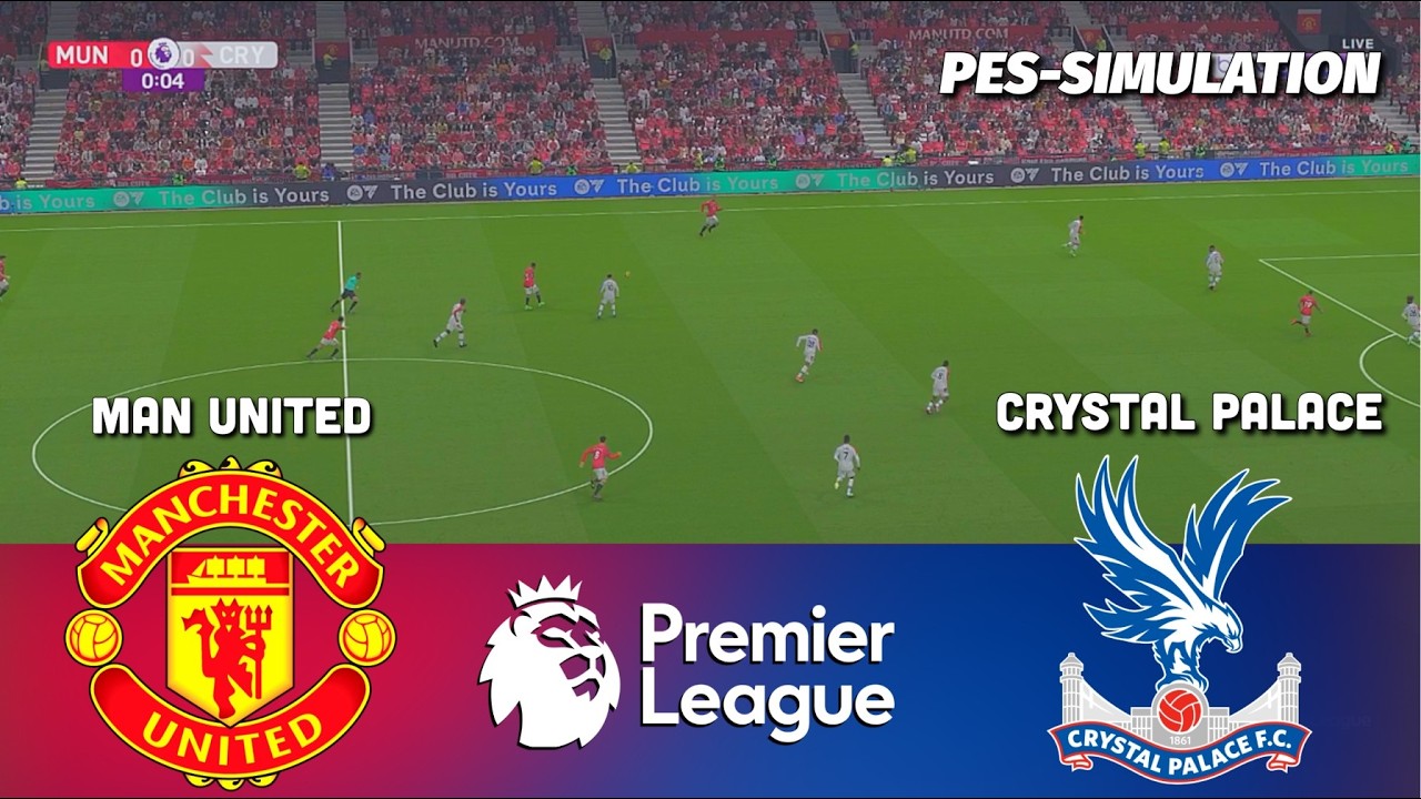 Manchester United vs Crystal Palace - English Premier League | PES 21 Football Simulation