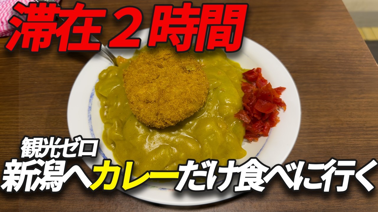 【観光なし】大宮から新幹線で新潟のバスセンターのカレーを食べに行ってすぐ帰る男　万代そば