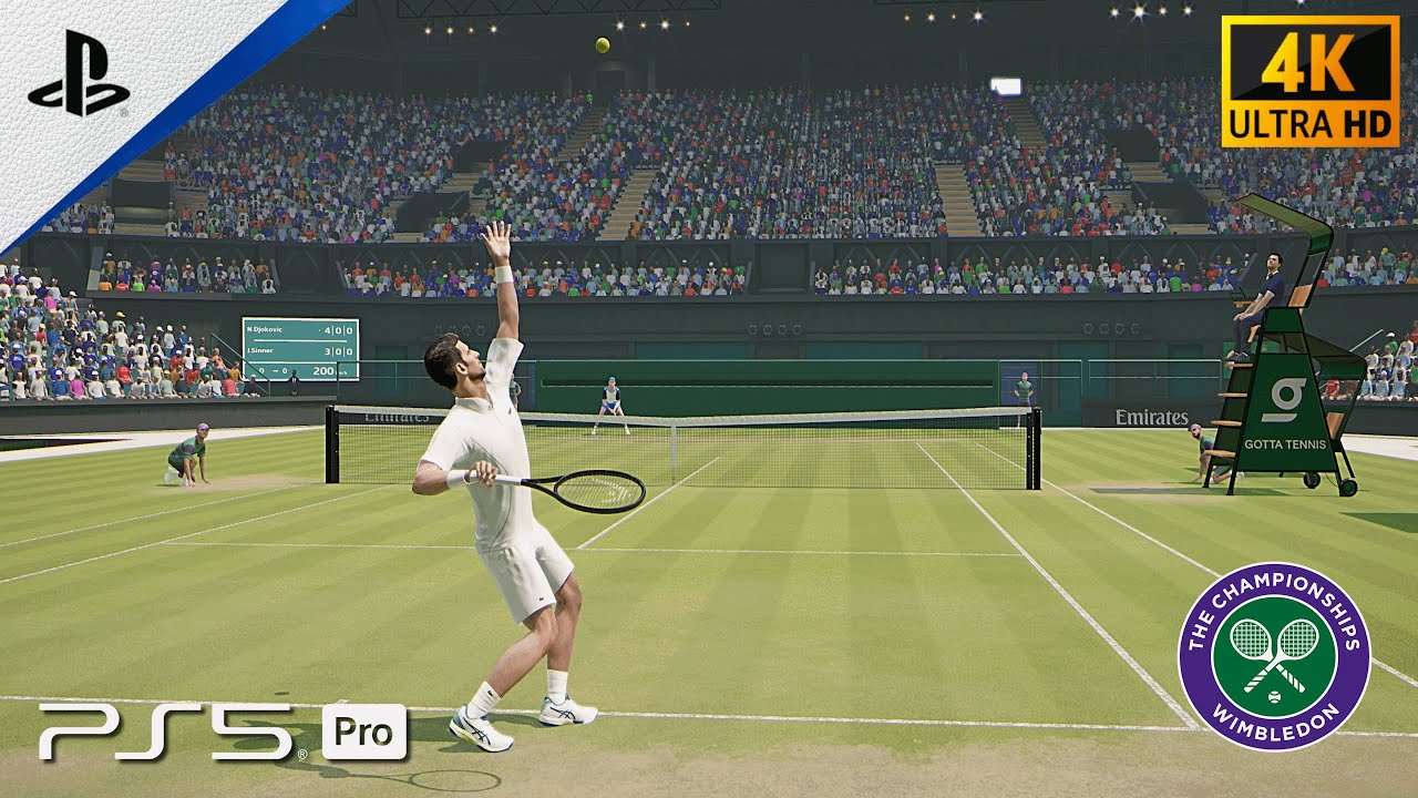 Djokovic vs. Sinner | Wimbledon Semi-Final 2025 (TIEBREAK) - PS5 Pro [4K 60FPS] Gameplay