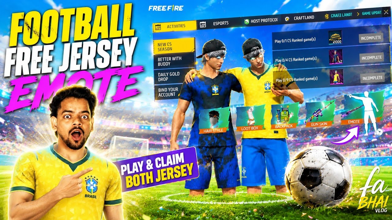 How To Get Free Bundle + Free Emote 😍 Football Event 🎁 | Ff Upcoming Events🎁 | Free Fire India 🇮🇳 