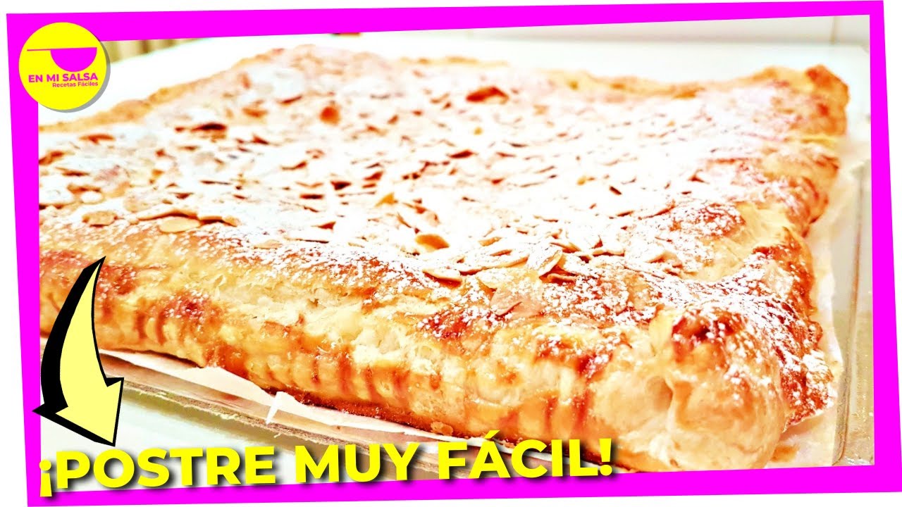 🤩¿Has Probado la PANCHINETA o PANTXINETA? Un HOJALDRE relleno de CREMA PASTELERA ▶¡ESPECTACULAR! 😋