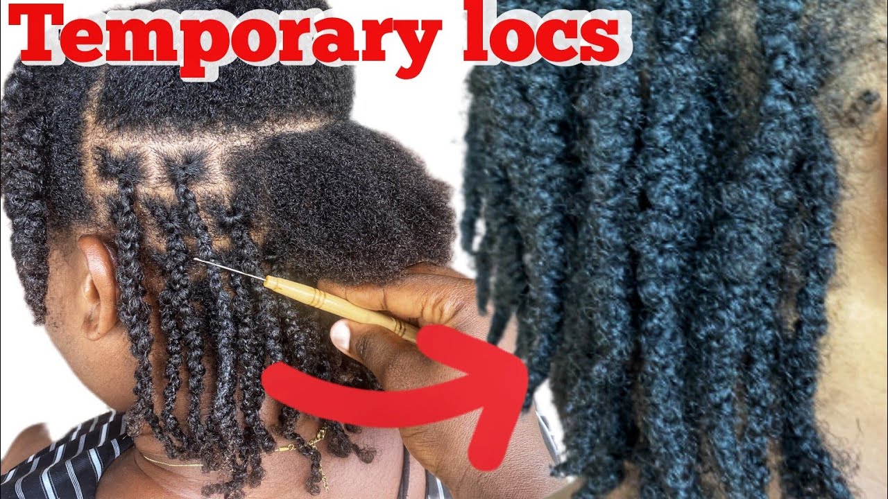 Latest TEMPORARY DREADLOCKS 2023 || NATURAL HAIR LOCS for  Beginners