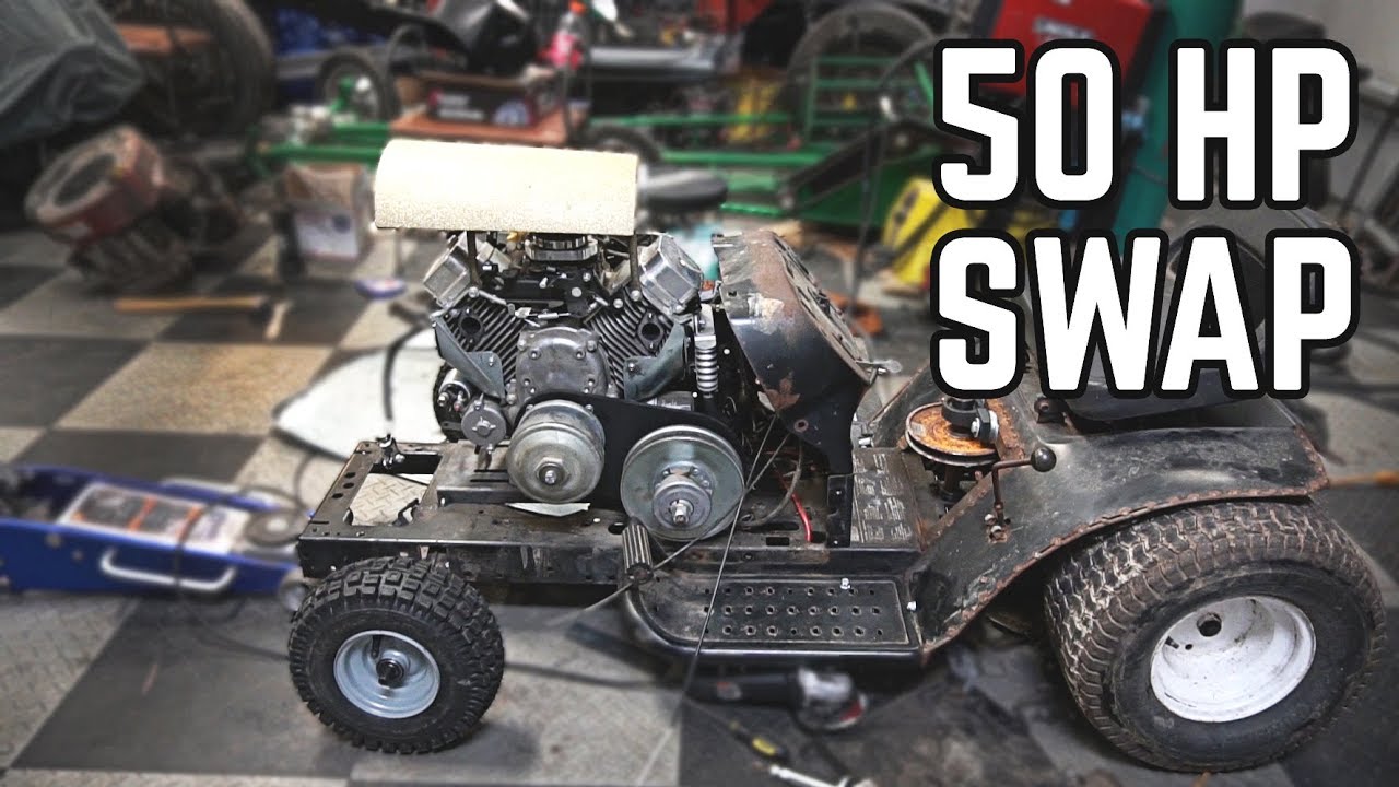 50HP 670cc LAWN MOWER SWAP!