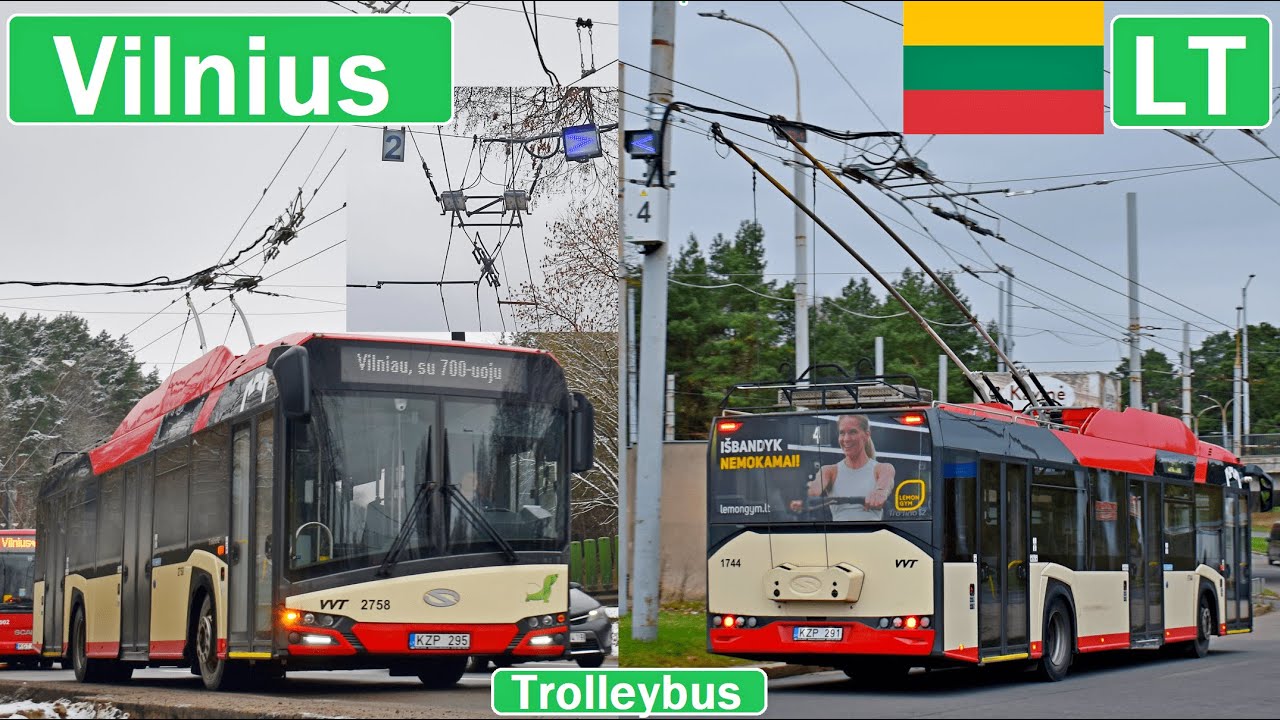 🇱🇹 VILNIUS TROLLEYBUS 2022/2023 | Troleibusai Vilniuje【4K】