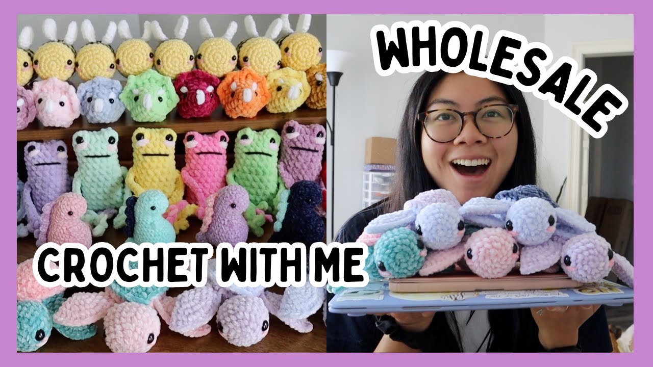 Selling wholesale, how much $$$ I make, & why I'm not doing it anymore 🦋 crochet w me studio vlog