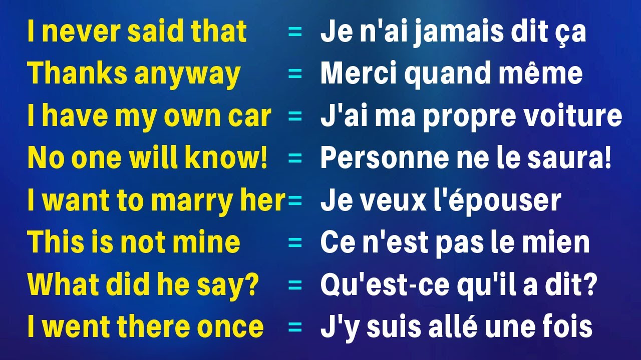 Parlez Anglais Comme un Natif avec Seulement 300 Phrases