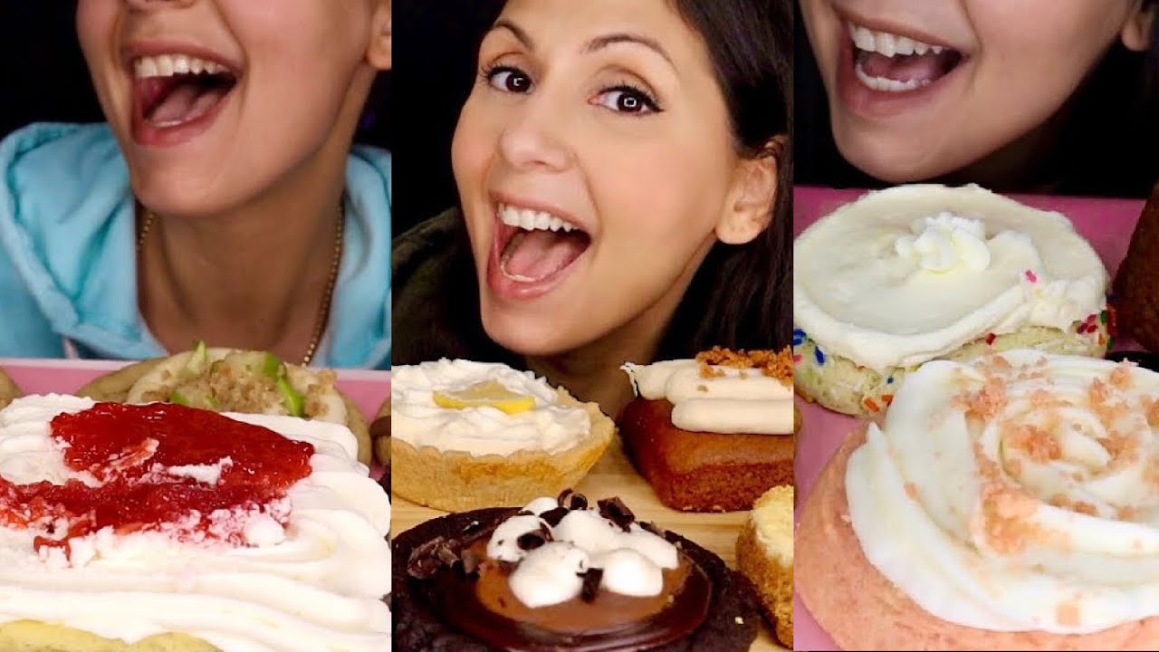 ASMR CRUMBL COOKIE COMPILATION! MUKBANG (WHIPSER) | MANGIA WHISPERS