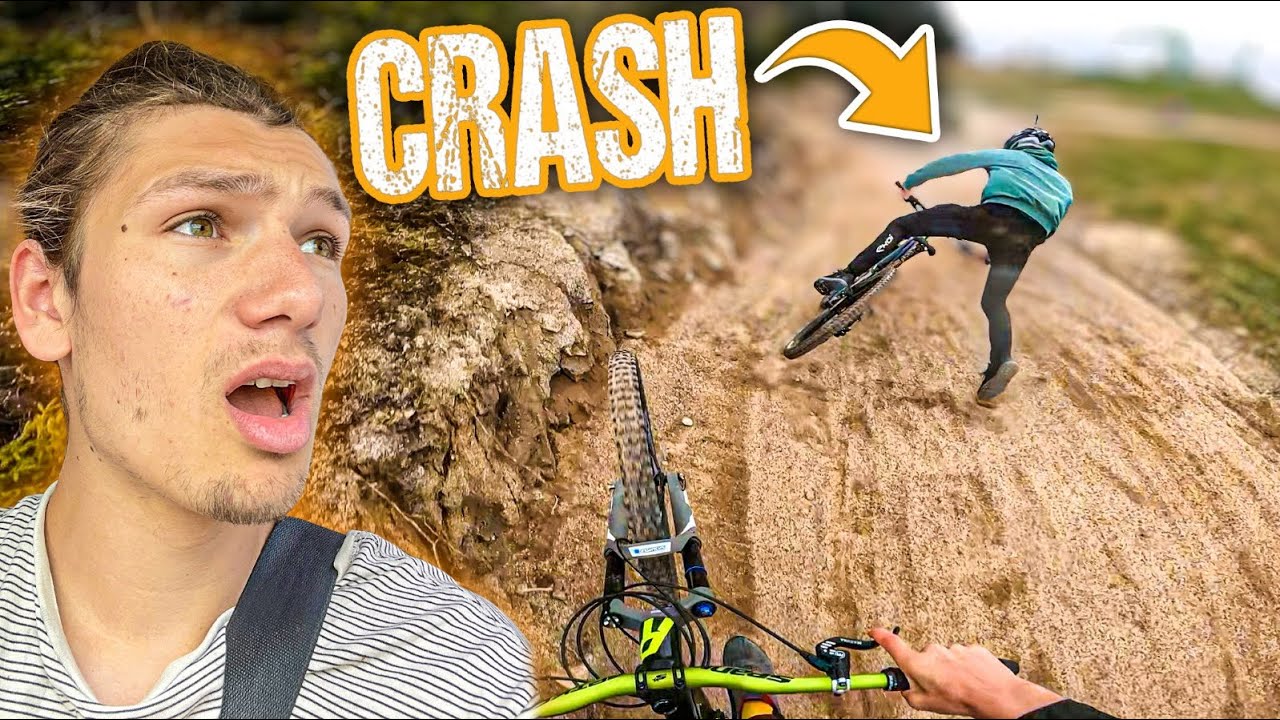 La plus improbable des chutes en VTT !