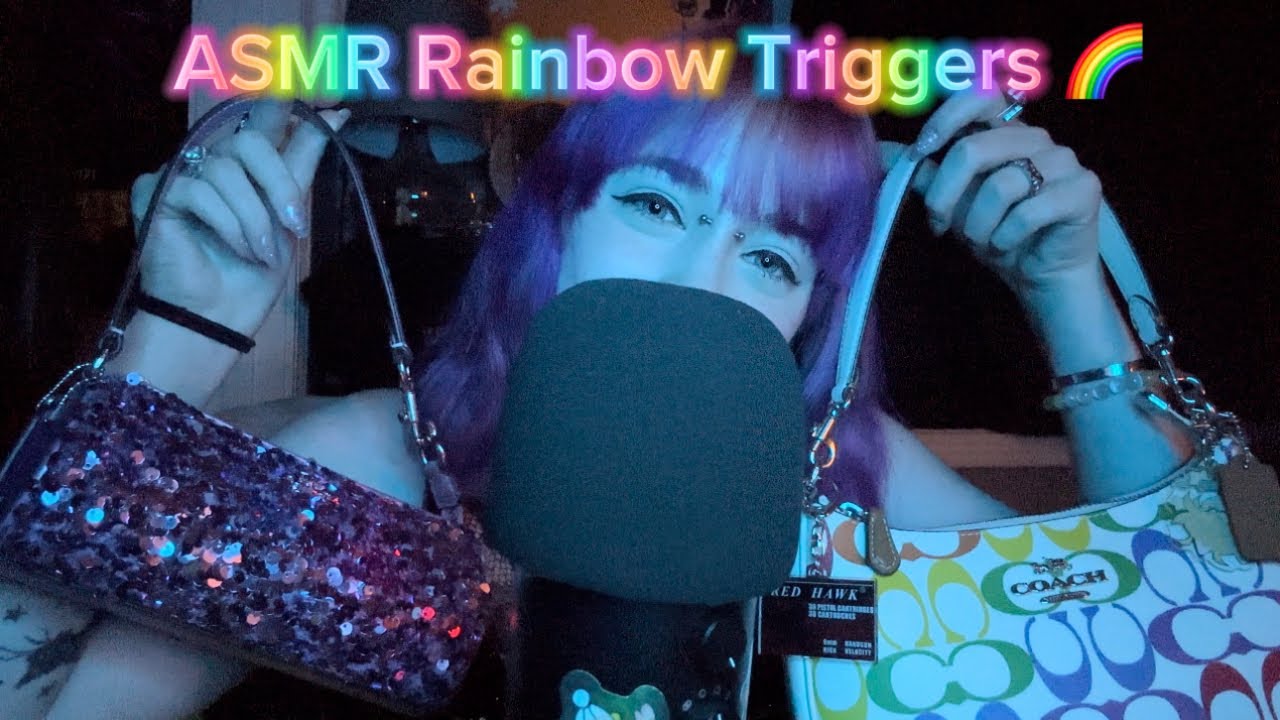 ASMR Fast Tapping on Rainbow Triggers!