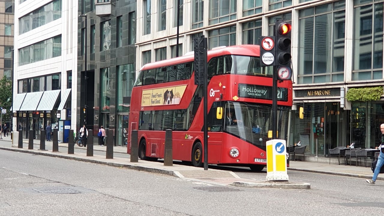 Buses in London, Moorgate, August 2025
