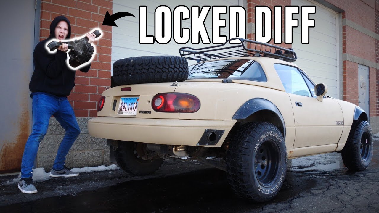 Lifted Miata Gets a LOCKED DIFFERENTIAL! (No more getting stuck off-roading)