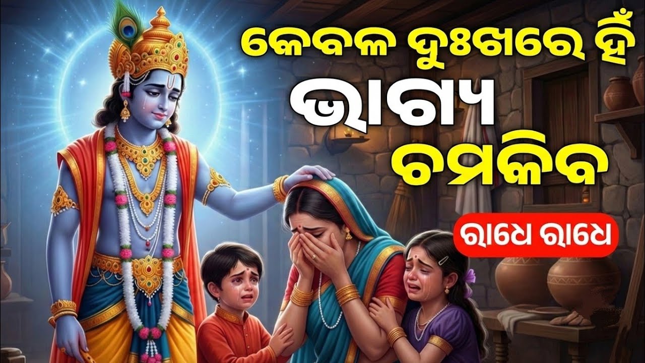 ଦୁଃଖରେ ଭାଗ୍ୟ ଚମକିବ | Best Krishna Motivational Speech Odia | Gita Saar | #krishna | Krishna Bachan