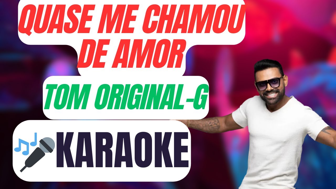 🎤 KARAOKÊ | Quase Me Chamou de Amor – Pablo | versao natanzinho lima