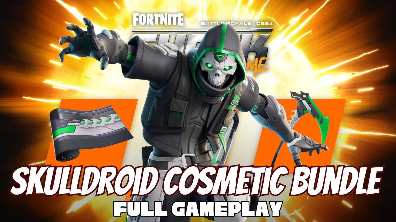 Skulldroid item shop bundle!!! (Full Gameplay) | Fortnite Chapter 6 Season 4: Shock ‘N Awesome