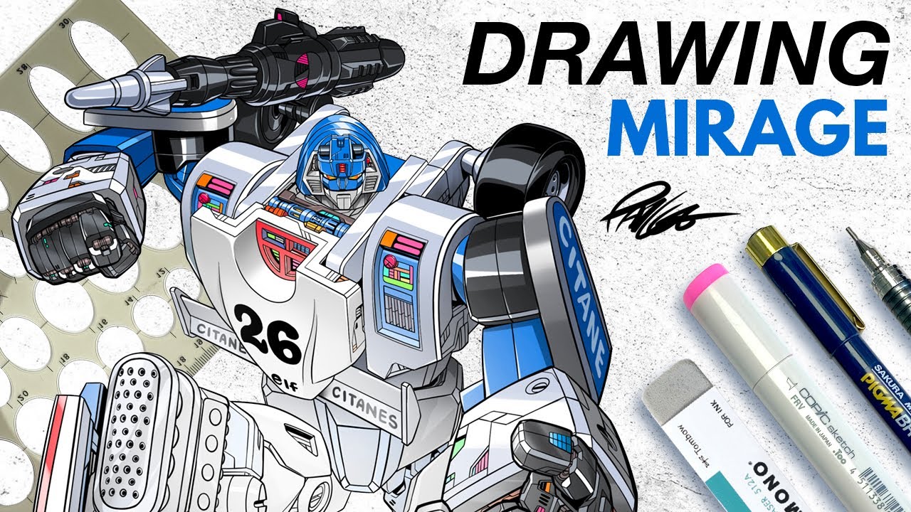 How I Draw: MIRAGE from TRANSFORMERS #6