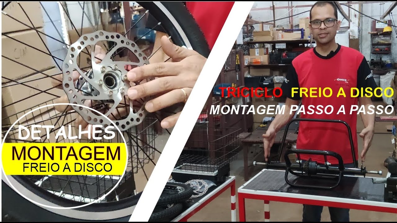 Montagem Kit Triciclo Freio A Disco