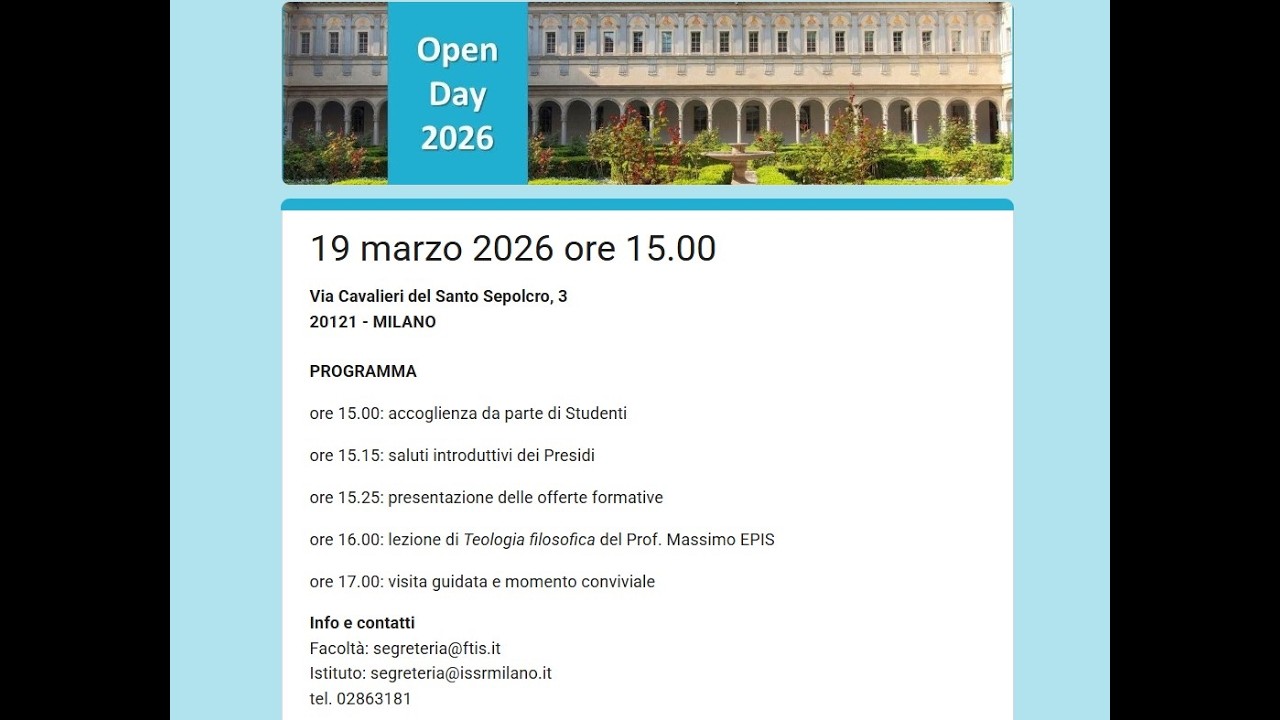 Promozione Open Day 2026