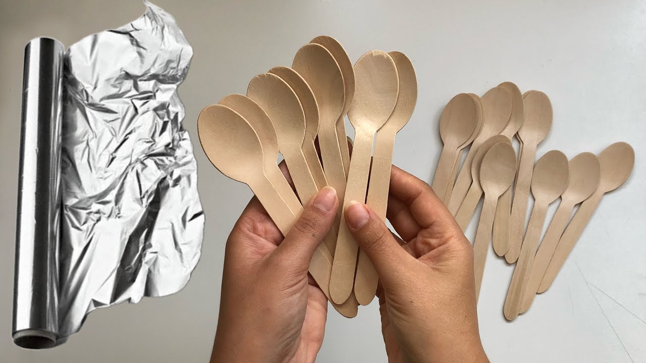 Look What I Made With Wooden Spoons and Aluminum Foil!