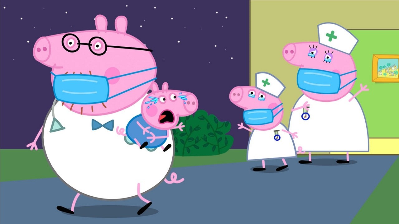 Peppa Doctor! George Pig is not infected with the virus - Peppa Funny Animation