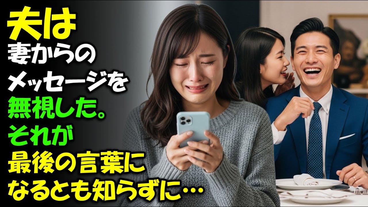 夫は妻からのメッセージを無視した——それが、彼女の“最後の言葉”になるとは知らずに…。