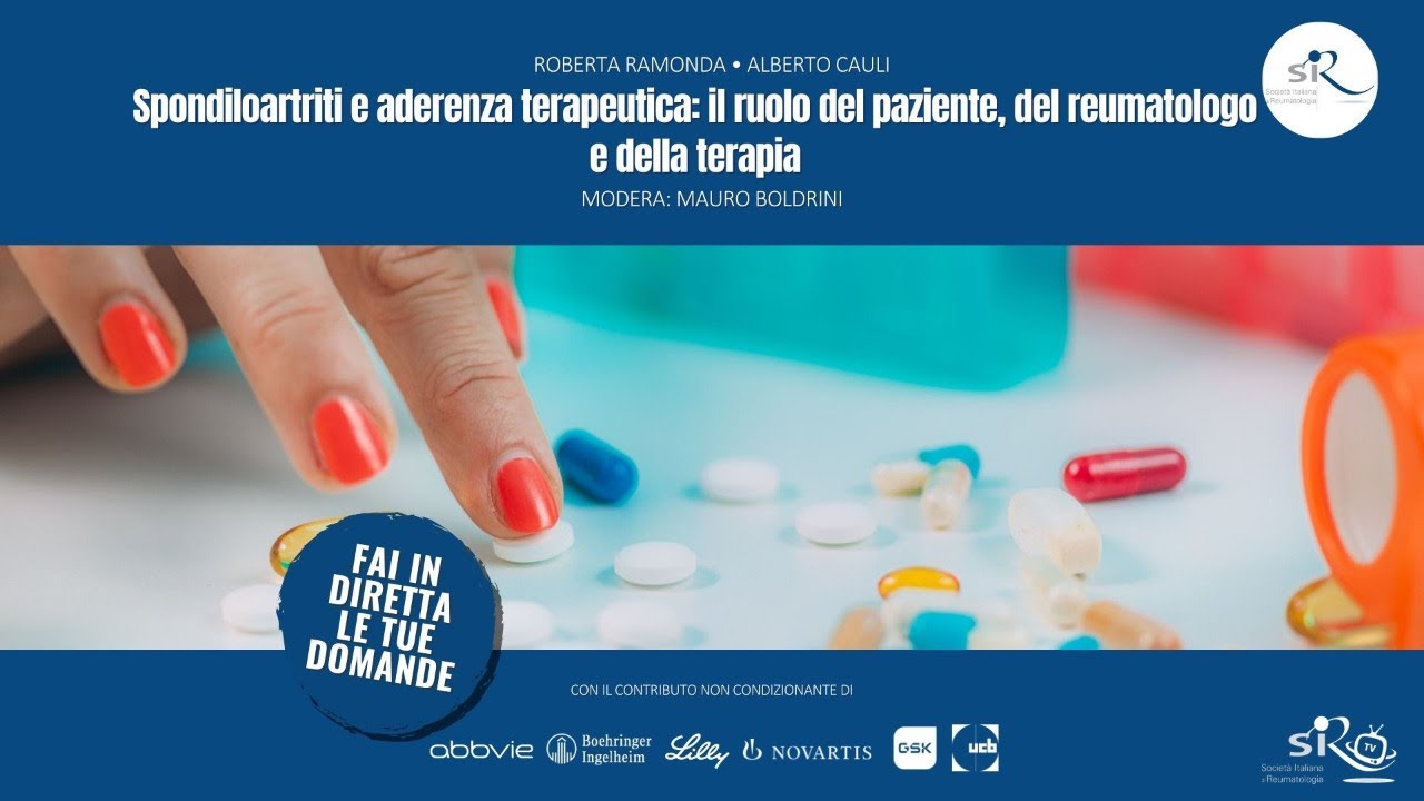 Spondiloartriti e aderenza terapeutica: il ruolo del paziente, del reumatologo e della terapia