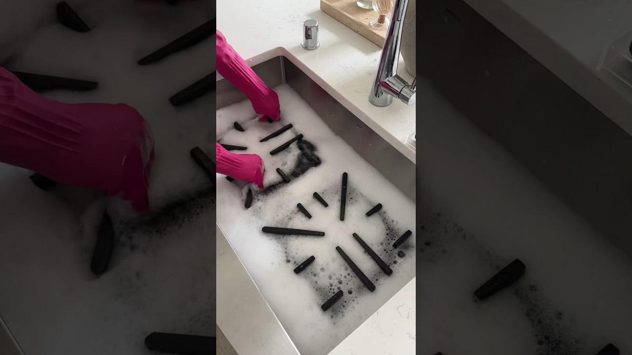 stove top clean #asmr #cleanwithme