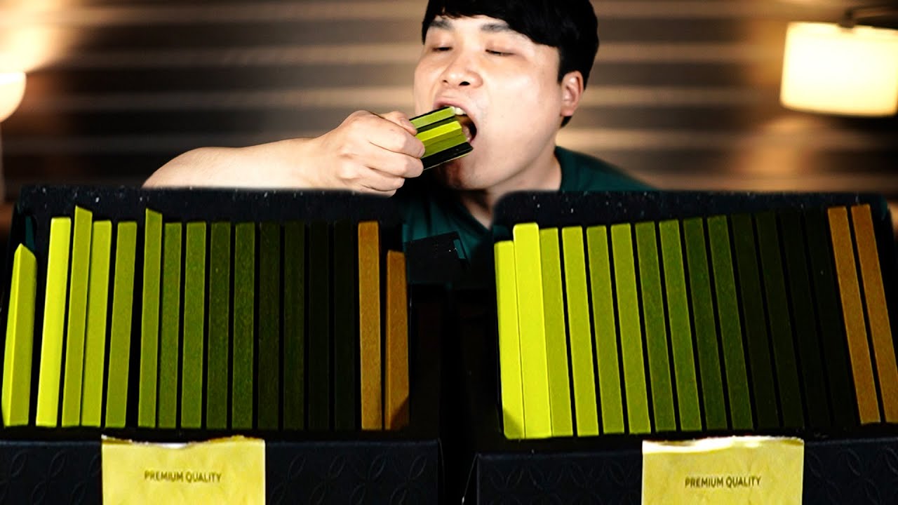 나나야 프리미엄 말차 농도7 초콜릿 16가지 먹방~!!  Nanyaya Premium Matcha  dessert